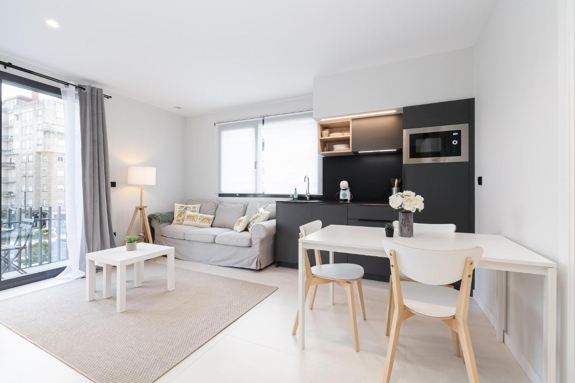 Elegante Y Luminoso En Vigo - Apto 6 By Cabana Rentals Kültér fotó
